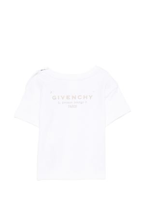 t-shirt in cotone bianco GIVENCHY KIDS | H3118410P